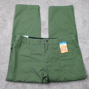 Columbia Pants NWT Mens 40x30 Green Flex ROC Utility Straight Stretch Cargo